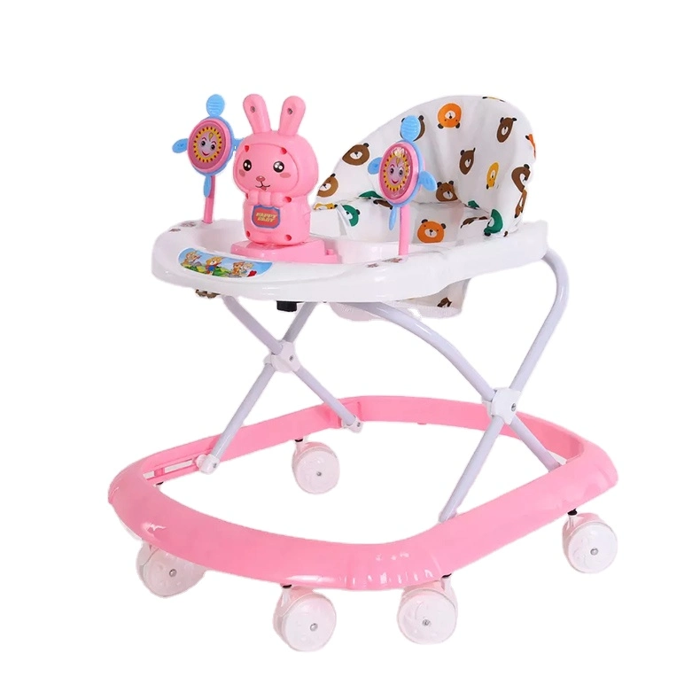 2022 Top Selling Trending New Style 8 Wheels Stylish Baby Walker Infant Walker Training Baby 360 Degree Rotating Baby Walker