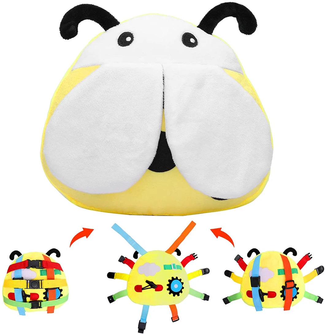 Newborn Baby Rattle Toys Baby Cartoon Animal Educational Plush Stroller Toys Stroller Hanging