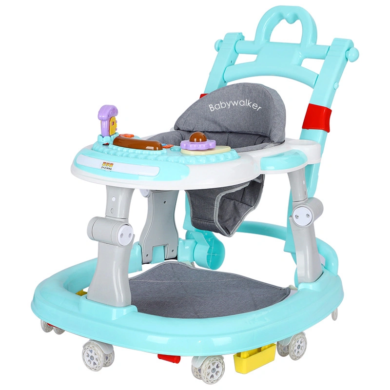 Wholesale 4 in 1 Baby Walker Table Toddle Baby Walker with Music Light and Rocking Horse/Silent Wheel Baby Walker for Sale