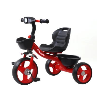 Triciclo per bambini in acciaio triciclo per bambini di nuova moda con musica/triciclo in plastica per bambini 1-6 anni/mini biciclette economiche per bambini