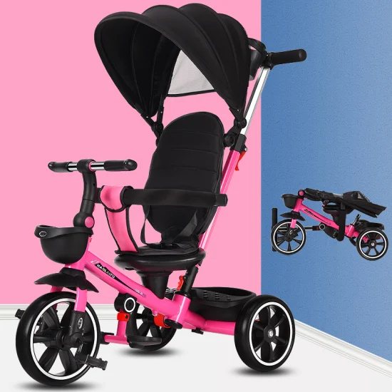 Triciclo per passeggino 4 in 1 Baby Care.  Guida un triciclo con passeggino economico