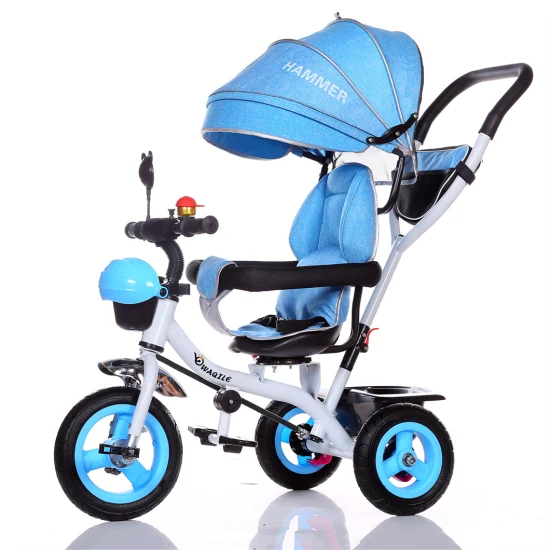 Nuovo design 068-07 triciclo per bambini giocattolo per bambini 3 in 1 con maniglia di spinta