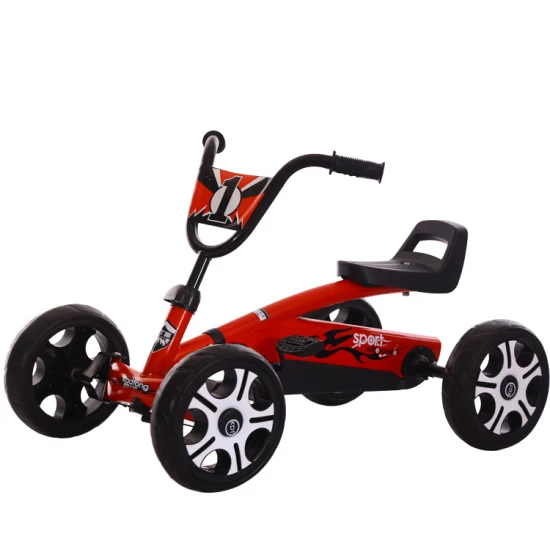 Kart elettrico a quattro ruote per bambini popolare con protezione antiribaltamento per kart elettrico a pedali giocattolo per bambini di 8 anni