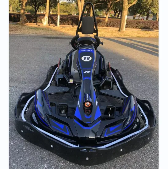 Kart da corsa ad alta velocità alimentato a batteria 60 km/h Pedale da go kart elettrico Luce a LED Asse elettrico Auto da kart elettrica per adulti e bambini